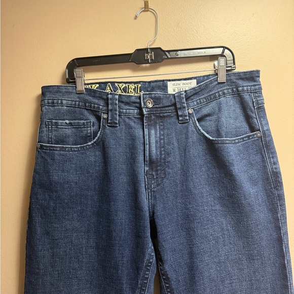 TK Axel Slim Boot Jeans 34x32 Medium Dark Wash Bootcut Denim Mens - Picture 3 of 16